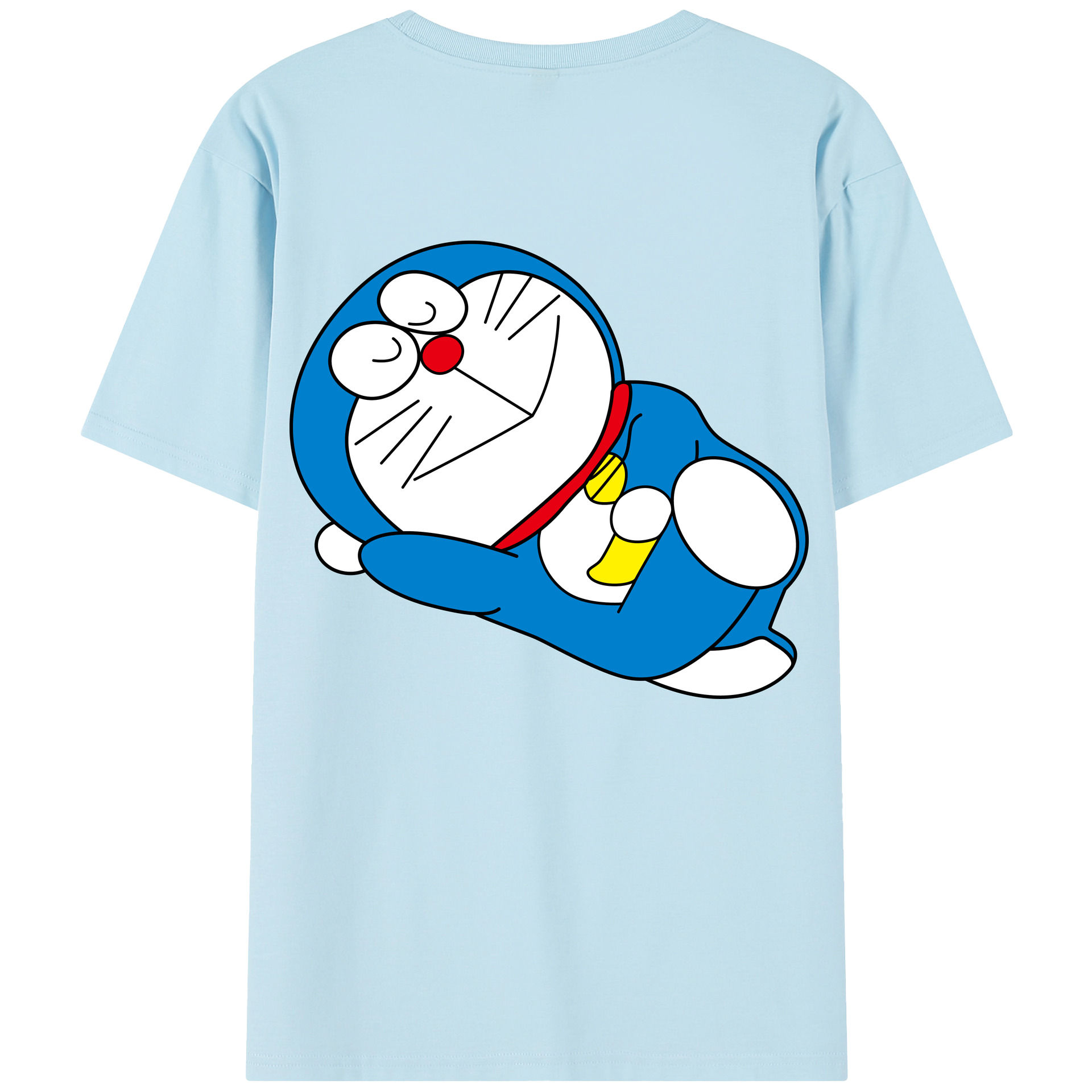 （画像用） ドラえもん Doraemon 綿100％半袖Tシャツ（背面プリント）